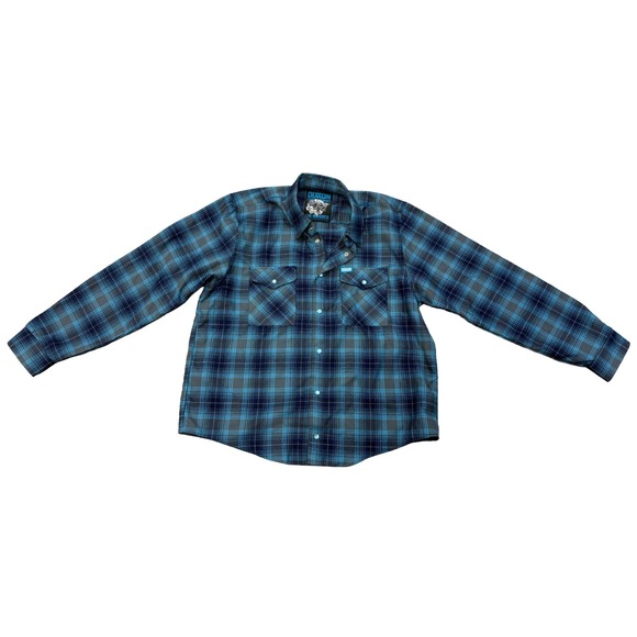 DIXXON Other - Dixxon Flannel Men's The Maverick Long Sleeve Blue Gray Flannel Shirt Large Tall